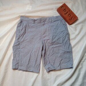 J. Crew Blue Flatt Front Men's Shorts 32x10.5